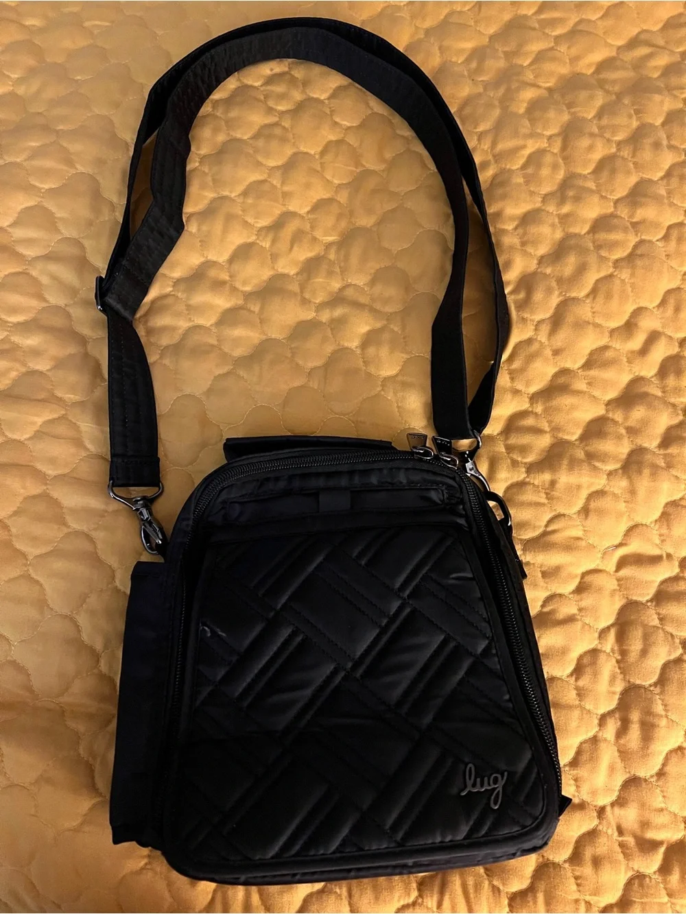 Lug Classic Quilted Crossbody Flapper SE Black